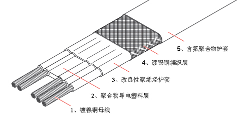 VL組合型伴熱線(xiàn)的結構圖